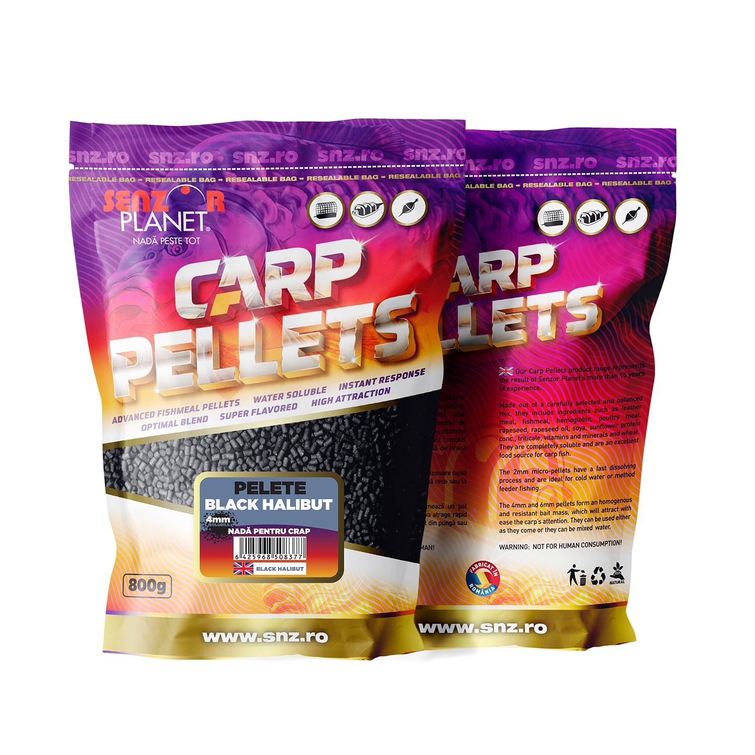 Black Halibut Pellets 4mm