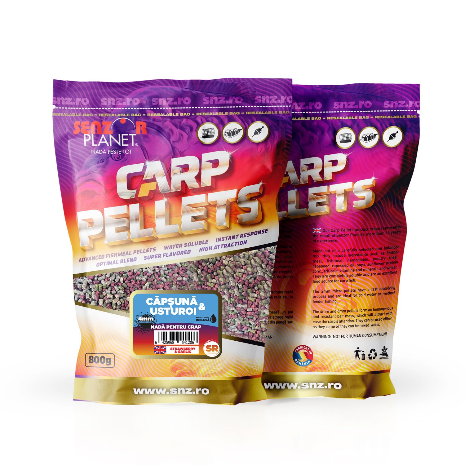 Erdbeere & Knoblauch Pellets 4mm