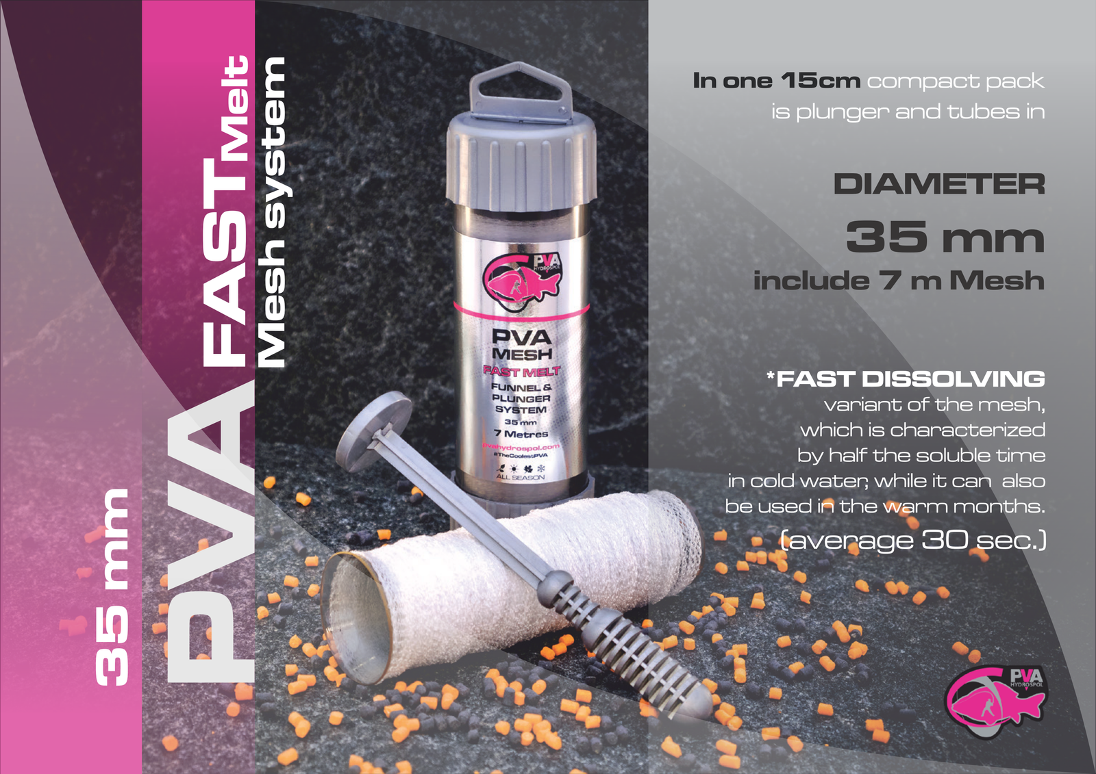 PVA Hydrospol Mesh System 35mm Short