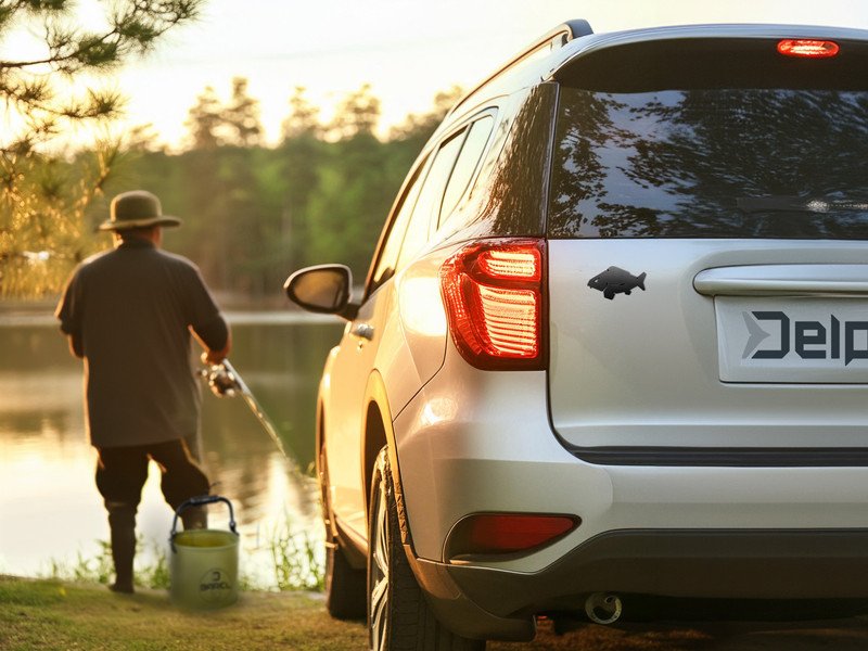 3D-Aufkleber Delphin CARP Schwarz – Bild 3